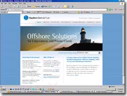 Bayshore Bank Trust off shore investment, Banking offshore trust corporate services global insurance