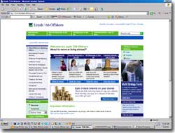 Lloyds TSB online banking internet, banking account, offshore account
