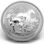 THe Chinese character for horse, the label Year of the Horse and the Perth Mint's P