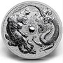 Limited mintage of 50,000 coins a dragon, a tiger and a flaming pearl