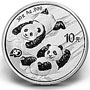 2022 China 30 gram Silver Panda BU (.9645 oz) of .999 fine Silver