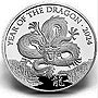 Limited edition presentation of 3,898 coins worldwide. Year of the Dragon with this limited mintage Great Britain 2024 Lunar Year of the Dragon 1 Oz. Silver