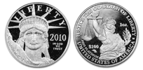 2010-W Proof Platinum American Eagle - 1 oz. $100, Bullion coin