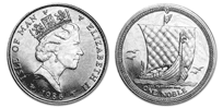 Isle of Man Platinum Noble - 1 oz. 1 noble, Bullion coin
