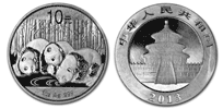 Silver Chinese Panda - 1 oz. 10ua, Bullion coin