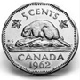 1962 Canada Nickel 5 Cents BU/Prooflike